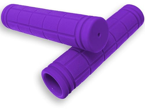 FRSOHEWIN Puños para manillar de bicicleta, Puños ergonómicos de goma antideslizante para manillar de bicicleta MTB 1 par Bicicleta urbana Bicicleta de montaña 120mm Negro (Púrpura)