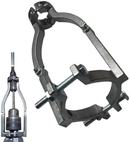 Carroterr Adaptador de broca de agujero cuadrado para una fácil instalación y desmontaje, soporte fijo de perforación de agujeros cuadrados, soporte de máquina de espigar para carpintería, para prensa