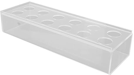 Vasen Robuste Acryl-Blumenvase, Lang, Modern, Dekorativ, Elegant, für den Esstisch für zu Hause, Rechteckige Blumenvase (30cm)
