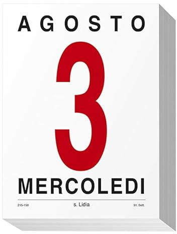 Blocco Calendario da MuroMinisteriale12,8x17,5cm.Anno 2026 Giornaliero AB215