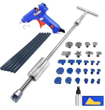 Ausbeulwerkzeug Lackloses Auto-Dellenentfernungswerkzeug Saugnapf Handwerkzeuge Für Entfernen Von Dellen Dammhammer Dellen Reparaturset Auto(Dent Removal kit 1)