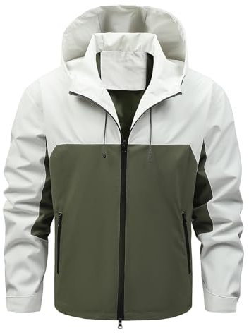 Giacca da Uomo Invernale Impermeabile Antivento Giubbotto Leggero Piumino 100 Grammi Caldo Casual Giubbotto Trapuntato Cappotto Trekking Mezza Stagione Piumino per Quotidiano Lavoro Scuola Moto