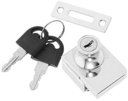 ANDRESLAD Cabinet Latch Lock Keyed Door Latch for Lockers Zinc Alloy Lock Secure for Kitchen Cupboards Easy Installation Mailbox Keys Replacement