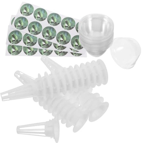 KITANDOVE 30sätze Hydroponisches Anzuchtset Mit Transparenten Pflanzenhauben Für Indoor-Garten Zubehör Für Keimung Wachstum Von Pflanzen Beschränkten Räumen