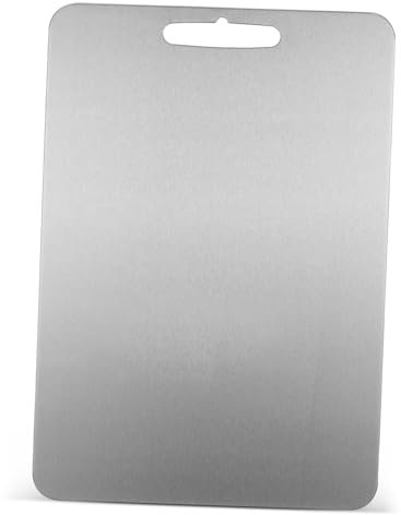 MAGICLULU planche à découper en acier inoxydable planche à découper pour la viande planches à découper pour hacher panneau de coupe des ménages planches de charcuterie