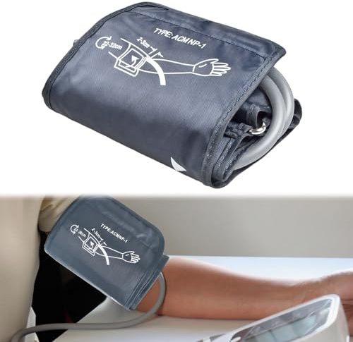 Menibeuty Brassard Tensiomètre de Remplacement 22-32cm Brassard, Grand Brassards Pour Tensiomètre Bras, Portables À La Maison Brassards Pour Le Moniteur De Pression Artérielle