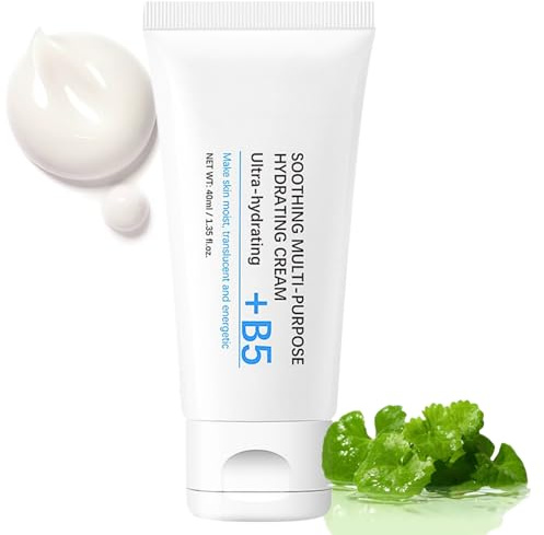 B5 Cream, B5 Repair Face Cream,Vitamin B5 Repairing Balm, Skin Barrier Repair Cream for Smoothing, Lightweight Body & Face Moisturizer, Day Cream for Anti Redness for Dry, Irritated, Damage Skin