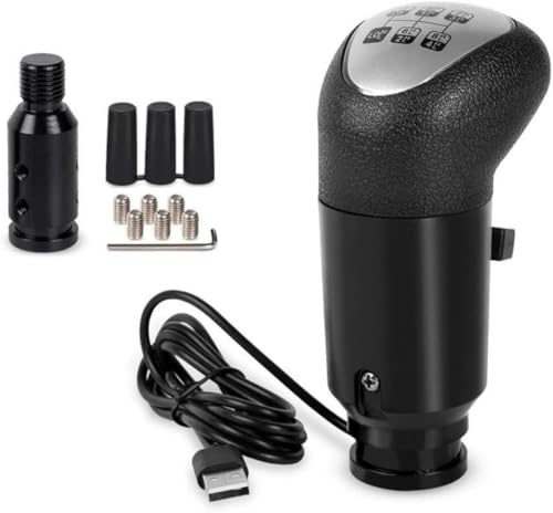 Racing Game Shifter, Gear Shifter for Gaming Steering Wheel, USB Truck Simulator Shifter Gearshifter For Logitech G29 G27 G25 Manual Gear, black