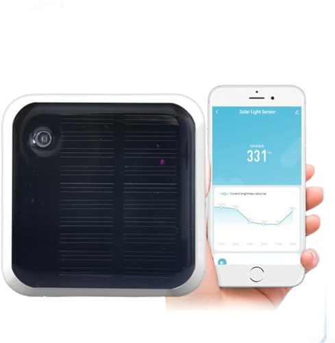 Getdoublerich Sensore di rilevamento di luminosità solare, per Tuya per Zigbee Sensore di luce solare impermeabile per sensori di luminosità esterni