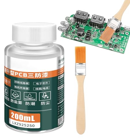 Elektronische Schutzbeschichtung - 200 ml schnell trocknender transparenter Isolierdichtstoff für Leiterplatten, Schutzspray, schnelltrocknende Schicht | Isolierbeschichtung zur Reparatur