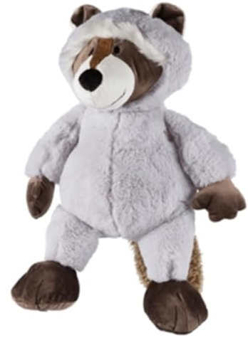 Trixie Hundespielzeug Waschbär-Plüschtier, mit Sound – 54 cm | Kuscheliger Spielgefährte aus weichem Plüsch – zum Schmusen, Tragen und Spielen für Welpen und erwachsene Hunde