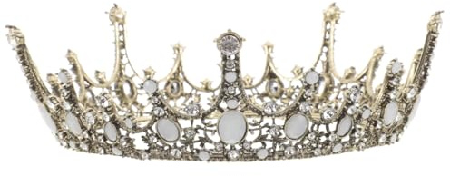 Vintage Baroque Crystal Princess Diadem Wedding Bridal Diamante Rhinestone Tiara Crowns Pageant Quinceanera Prom Hair Jewelry