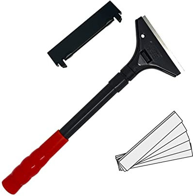 Green Home - Farbschaber PREMIUM 30 cm Tapetenschaber [Schnellwechselvorrichtung] - 100 mm inkl. 5 Ersatzklingen [2er Set]