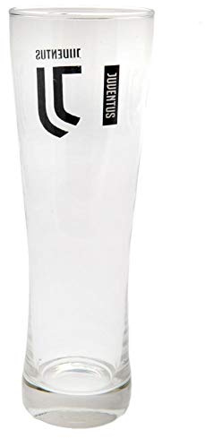 Juventus FC - Vaso largo de cerveza oficial del equipo (Talla Única) (Negro)
