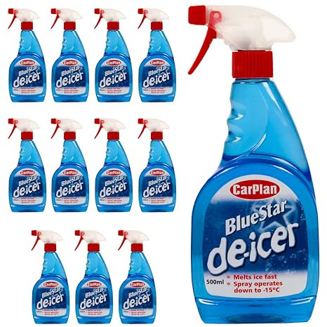 CarPlan TDI501 Blue Star Winter De Icer Trigger Spray 500ml x 12