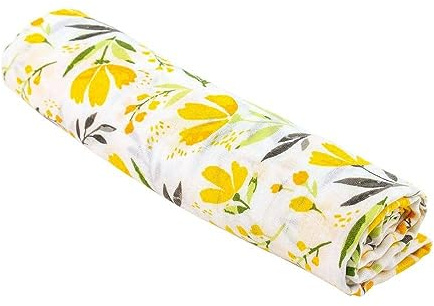 Bebe au Lait Oh So Soft Muslin Swaddle Blanket, Royal Garden, Multi