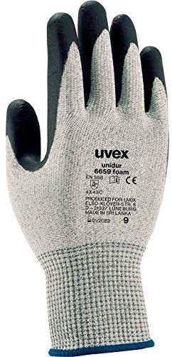 Uvex Unidur 6659 Foam Cut Protection Gloves - 1 Pair Cut-Resistant Work Gloves 08/M
