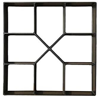 YUSHRO Path Maker Mold ， Pflasterbeton Sprungbrett Steinplatten Garten Patio Auffahrt Bürgersteig Patio-Pfad Walk Maker Mould 40 X 40 cm