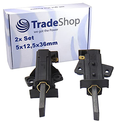 Trade-Shop 2x Motorkohlen 5x12,5x36mm mit Halter L 47mm ersetzt AEG Electrolux 899645425095/3 56347000806 Quelle Privileg Matura 00317321 01297035