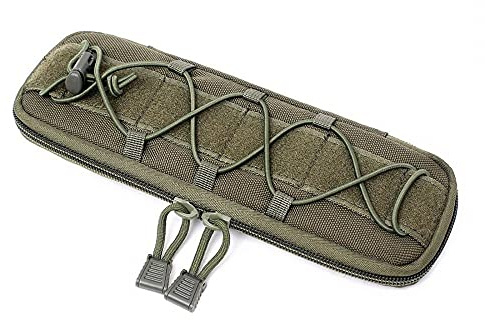 Tactical Molle Knife Pouch, 600D Nylon Military Knife Sheath Bag Holster Flashlight Holder Case for Hiking Shooting Camping