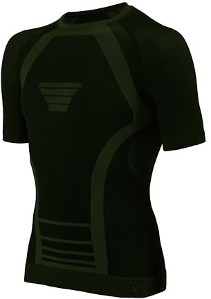 Risalti Maglia Termica Uomo e Donna Extreme Unisex - Intimo Termico Manica Corta Traspirante, Abbigliamento Termico Tecnico Invernale Senza Cuciture - Made in Italy