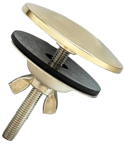 LiXiongBao Stainless Steel Kitchen Sink Hole Cover, 2 Inch Faucet Hole Cover, Light Gold