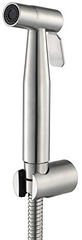 Handheld Bidet Sprayer Head Stainless Steel Brushed Portable Toilet Bidet Shower Head Bathroom Shower Bidet Tap for Toilet Cleaning, Pet Bath, Personal Hygiene,B (Color : A)