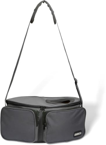 Zebco Fischkorb grün/grau Angelkorb Fischbehälter Fischbehälter 40cm x 39cm x 20cm