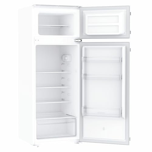 Candy Doppia Porta, 205 L, Da Incasso, Classe E, Compatto, Temperatura Regolabile, Luce LED, Cassetto Crisper, 39 dB, AxLxP 145x54x54 cm, Bianco - CFBD2450/2ESH