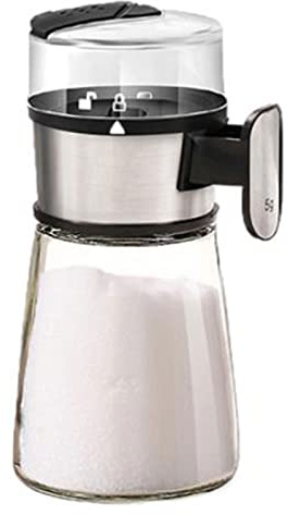 ABBNIA Candy Dish 5g Push-Type Salt Dispenser Pepper Shaker Spice Salt Sugar Jar Push Type Can Tin Seasoning Kitchen Condiment Cuisine Can