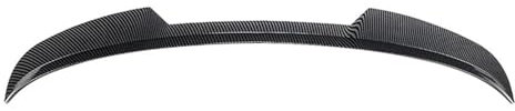 DZSQOMHGD Heckspoiler 2008-2017 Für Ford Für Fiesta ST- Für MK6 Für MK6.5 Glänzend Schwarz Carbon Look Hinten Dach Spoiler Fenster Flügel Splitter Auto Heck Spoiler(Kohlenstoff-Look)