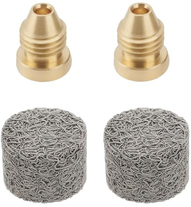 Be In Your Mind 2 Sätze 0,9 mm Messing-Schaumkanonen Düsenspitzen mit Schaummacher Geeignet für Ersatzteile für Schneeschaumlanzen 3000 PSI