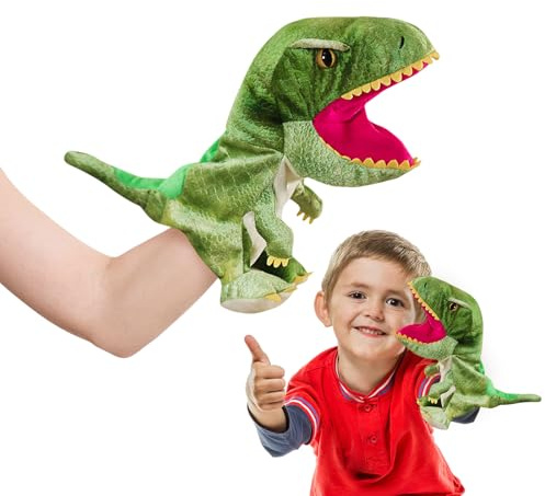ACTOYS Marionette da Mano, Marionette a Forma di Animale per Bambini, Burattini da Mano per Bambini, Pupazzo di Peluche Natale, Pasqua, Regali di Compleanno per Raccontare Storie, Insegnare