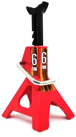 hebebühne Auto 6 Tonnen simulierter Wagenheber Metall-Mini-Wagenheber Steht Dekorations-Reparaturwerkzeug für 1/10 RC Crawler Car wagenheber Auto(6T Red)