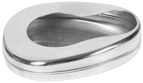 GALPADA 1pezzi Padella in Acciaio Per Orinatoio Pazienti Portatile e Anziani e Allettati Facile Da Pulire e Resistente