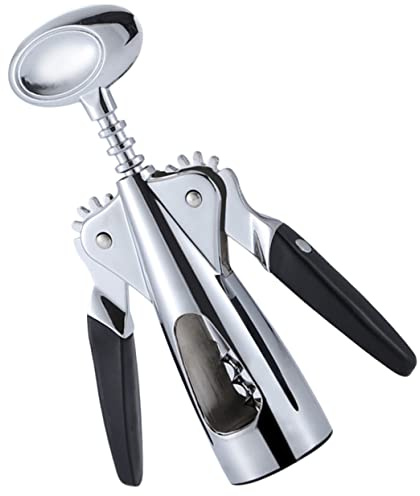 ULTECHNOVO Sacacorchos Abridor de Botellas de Metal Zinc, Multiusos Compacto, Duradero y Portátil, para Barman y Picnic, Herramienta de Cocina y Bar, Accesorio Esencial para Vino y Cerveza