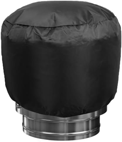 Texvora Roof Turbine Vent Cover With Drawstring, Waterproof Oxford Cloth Hood For Roof Vents, Canvas Shield For Turbine Ventilation Protection