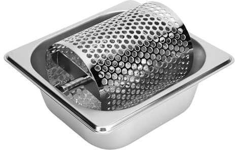 BAOFUYA Stainless Steel Butter Wheel, Rotary Buttering Kitchen Utility Gadget Butter Roller Tool for Picnics Barbecue Grill Indoor Outdoor Use