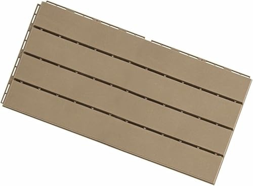LASDERTV 1 PC Carreaux De Plancher en Plastique Interverrouillant Terrasse Extérieure Plancher Piscine Balcon Cour Arrière Porche Jardin Pelouse Porte D'entrée Tapis Plancher