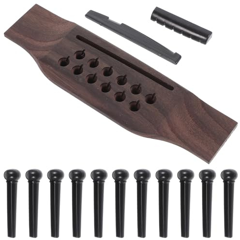 Gitarrenstegbolzen Satz für Akustikgitarren, Kunststoff, 1 Satz | Professionell, nicht Leicht zu Verformen, Stabilere Saiten, Klarer Klang, für Ersatzteile und Zubehör