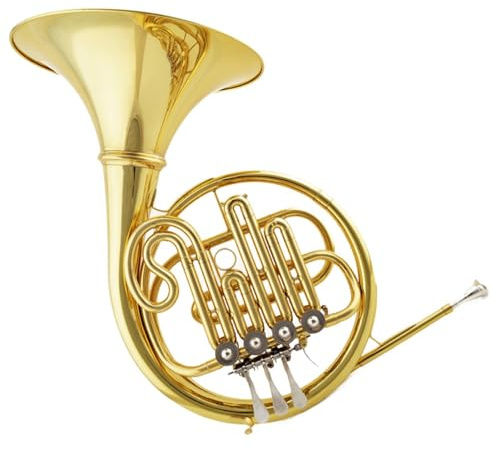 Waldhorn B Dur Horn vier Klappen einreihig Anfängerinstrument Gold
