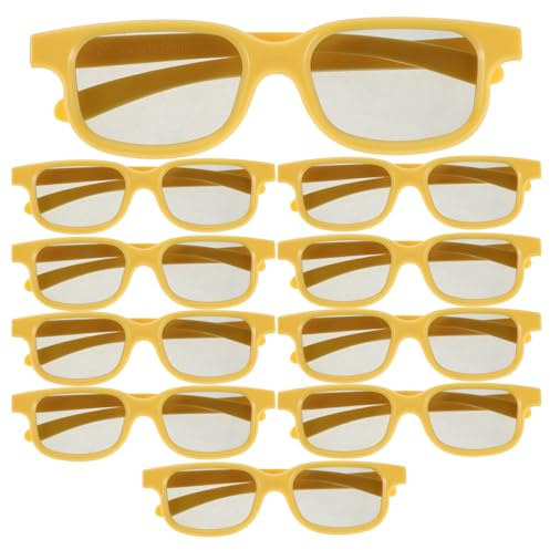 GARIOUANS 10 Pezzi Di Occhiali Per Film 3D Occhiali Per Proiettori Per Televisori