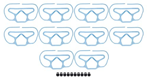 Tutore per maschera Telaio di supporto per maschera Inserto per maschera Staffa per maschera 3D Silicone per uso alimentare Antiappannamento Pieghevole liberamente Riutilizzabile (blu)