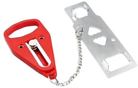 Portable Door Lock for Travel & Home Security - Extra Safety Lock for Hotels, Bedrooms, Apartments & Schools - Easy to Install Anti-Theft Device from Inside