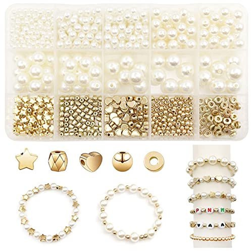 sodeber 720-teiliges Perlen Herstellungsset, Kugel Für Armbänder, Halskette, Taillenkette, Schmuck, Armband