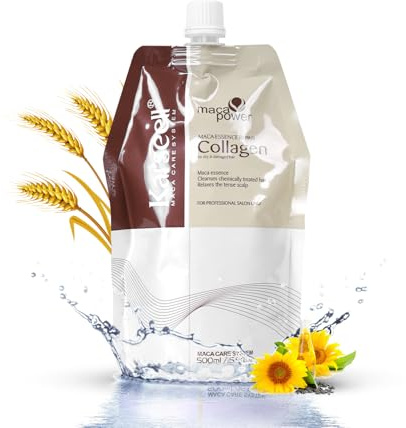 Collagen Hair Treatment Deep Repair Conditioner Argan Oil Keratin Hair Treatment For Dry Damaged Curly Bleached & All Hair Types. 16.9 Oz 500ml