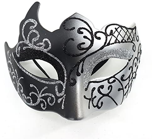 Seglory Masque vénitien, mascarade, masque vénitien pour cosplay, carnaval, carnaval, fête à thème, pour homme et femme