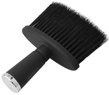 Barber Brush Neck Duster Brush, Soft Salon Hairdressing Spazzola Collo,Parrucchieri Barber Duster Pulizia Capelli Spazzola Polvere Forniture per Spazzolare i capelli intorno al collo (nero)