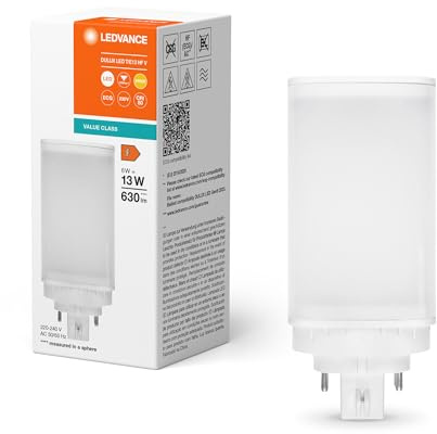 LEDVANCE DULUX LED T/E13 HF & AC MAINS V 6 W 830 GX24Q-1