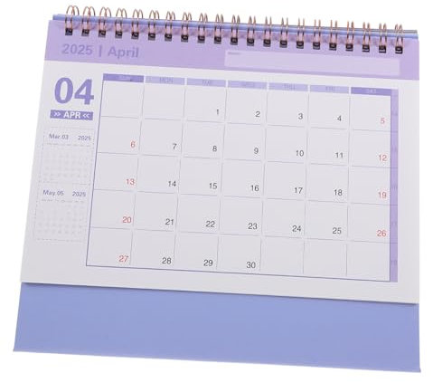 Operitacx Flipped Tischkalender Minimalistischer Schreibtischkalender Sanftem Mit Spiralbindung Für Büro Und Wohnraumdekoration Praktische Planung Von